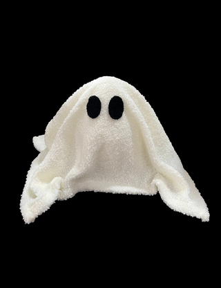 TSC x Tia Booth: Ghostie the Friendly Ghost 3D Shaped Pillow- Pre-Order 9-30