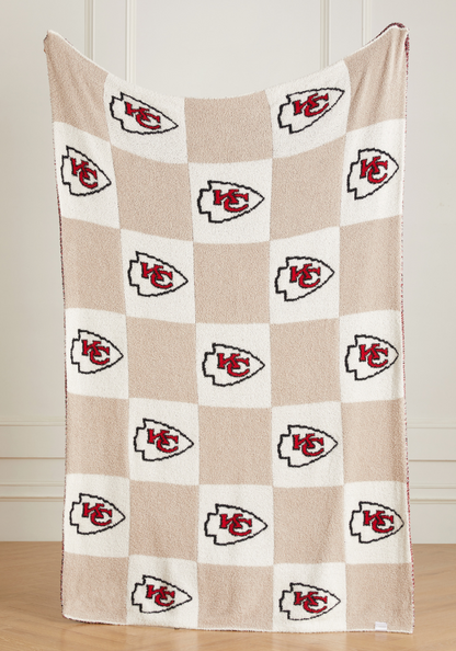 NFL Buttery Blanket- Neutral Check