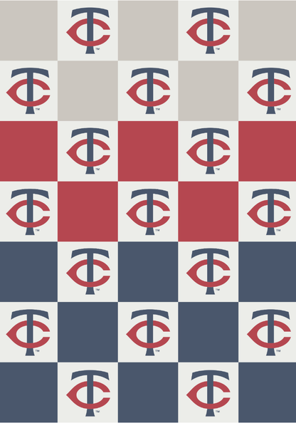 MLB Buttery Blanket- Ombre Check