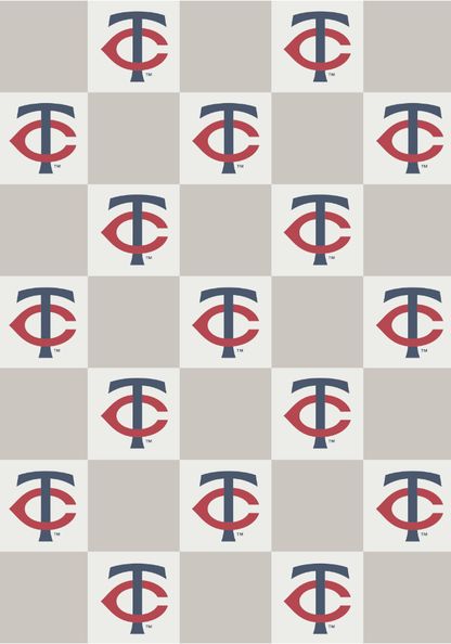 MLB Buttery Blanket- Neutral Check