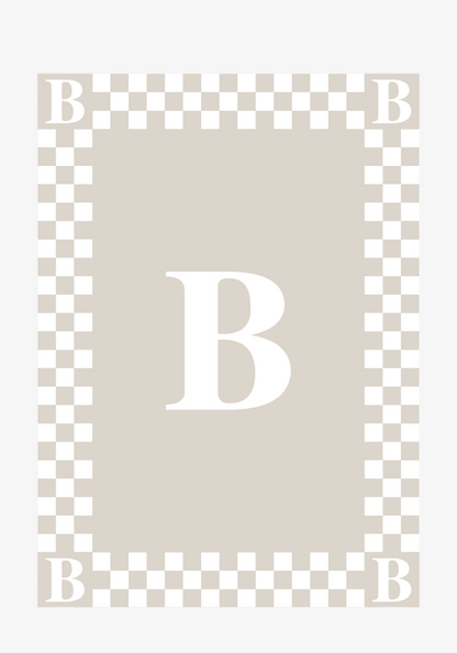Monogram Initial Buttery Blanket