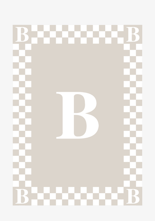 Monogram Initial Buttery Blanket