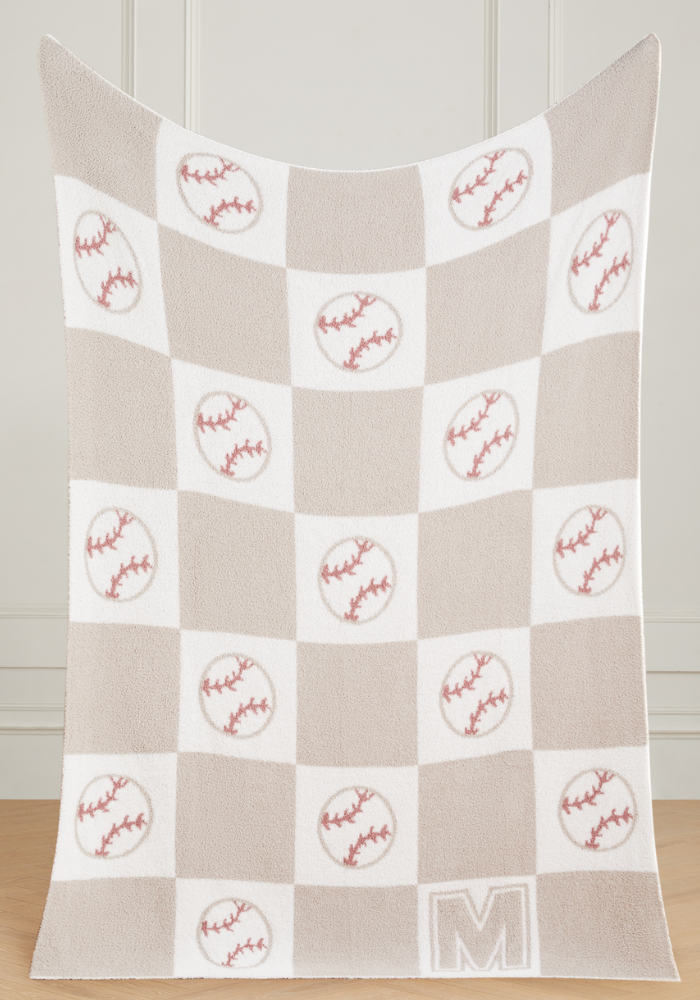 Varsity Collection: Baseball w/ Initial Buttery Blanket