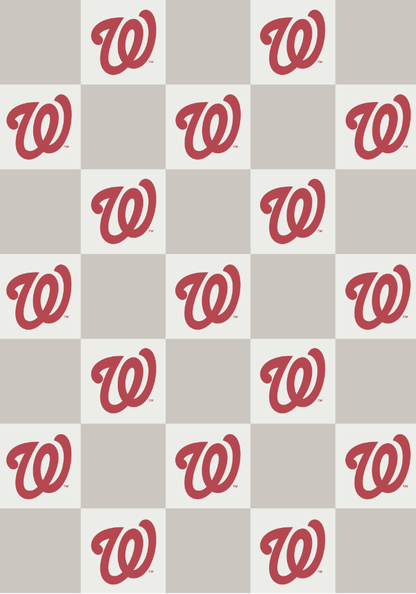 MLB Buttery Blanket- Neutral Check
