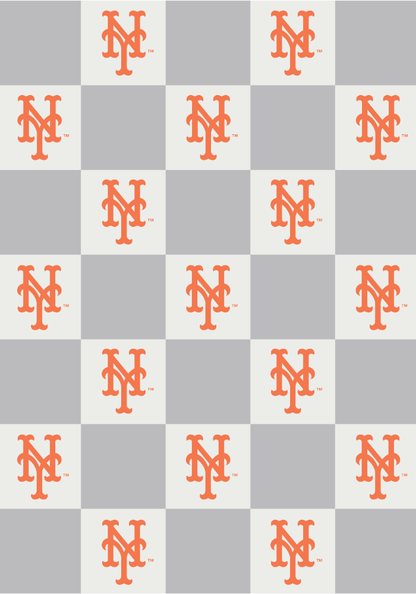 MLB Buttery Blanket- Neutral Check