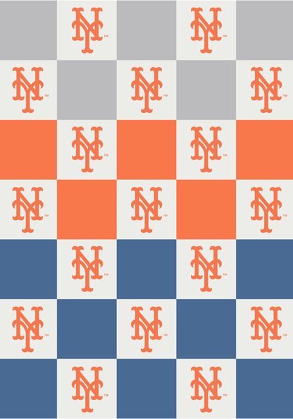 MLB Buttery Blanket- Ombre Check