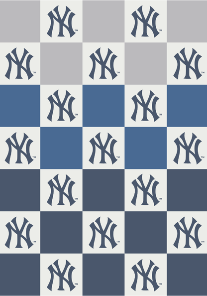 MLB Buttery Blanket- Ombre Check