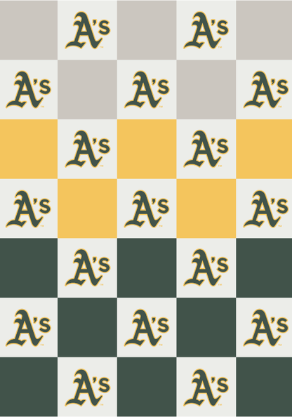 MLB Buttery Blanket- Ombre Check