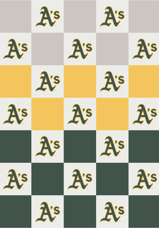 MLB Buttery Blanket- Oaklands A's