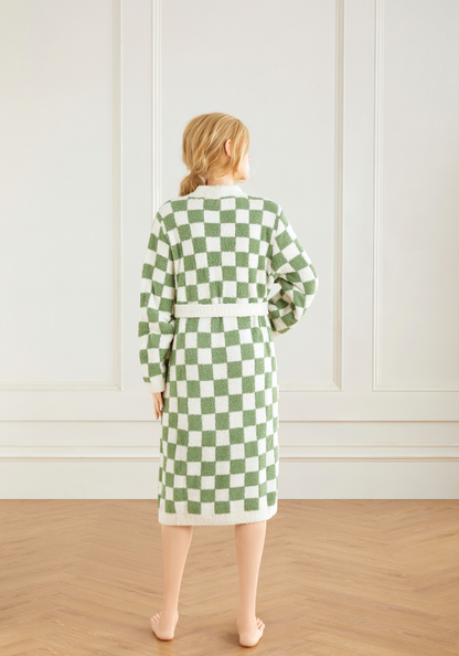 Checkered Buttery Robe- Colors