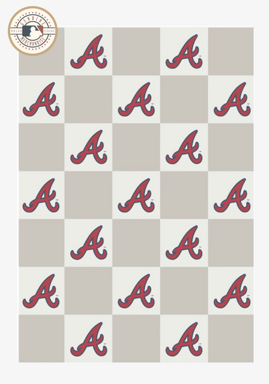 MLB Buttery Blanket- Neutral Check