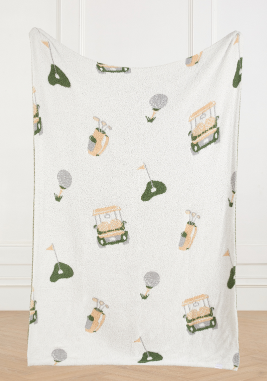 Golf Graphics Buttery Blanket