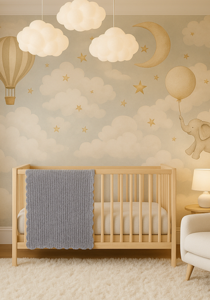 Sweet Scallop Buttery Blanket- Stroller