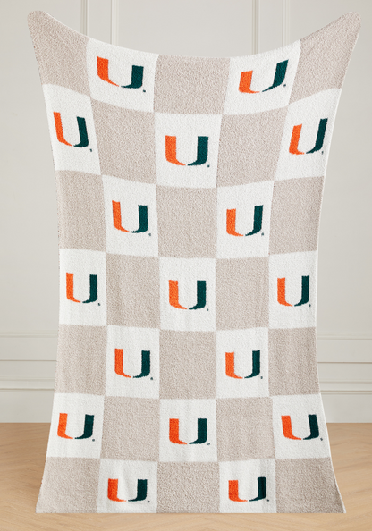 College Buttery Blanket- Neutral