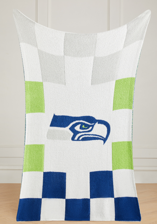 NFL Buttery Blanket- Ombre Check- All 32 Teams Offered!