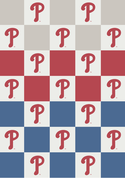 MLB Buttery Blanket- Ombre Check