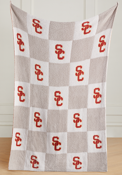 College Buttery Blanket- Neutral