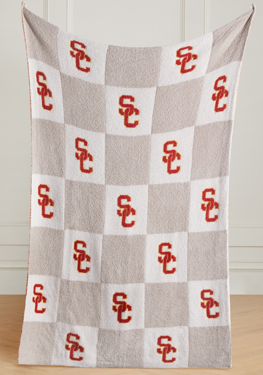 College Buttery Blanket- Neutral