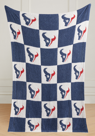 NFL Buttery Blanket- Navy Check