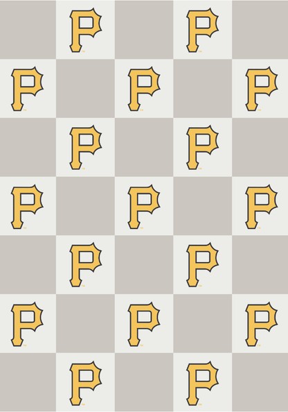 MLB Buttery Blanket- Neutral Check