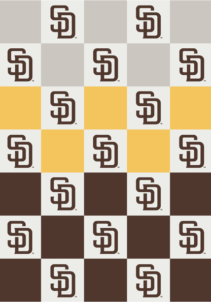 MLB Buttery Blanket- Ombre Check