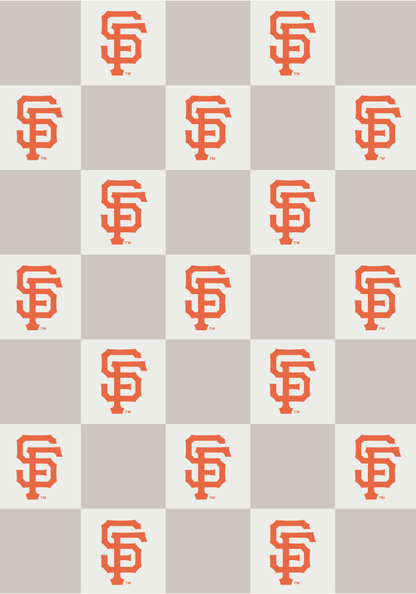 MLB Buttery Blanket- Neutral Check