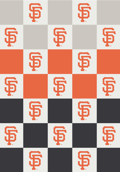 MLB Buttery Blanket- Ombre Check