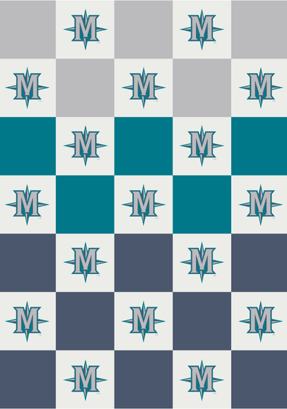 MLB Buttery Blanket- Ombre Check
