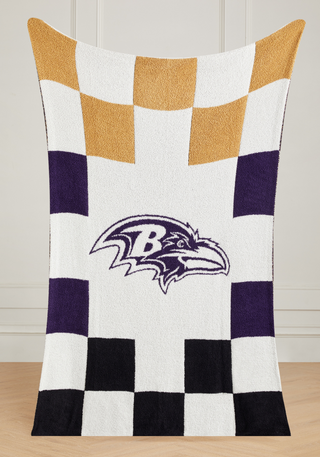 NFL Buttery Blanket- Ombre Check- All 32 Teams Offered!