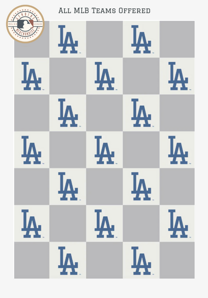 MLB Buttery Blanket- Neutral Check