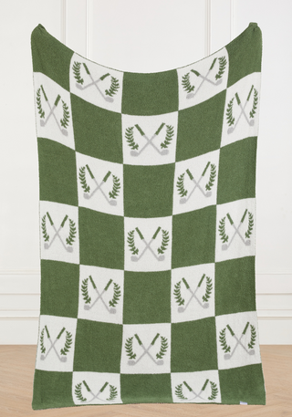 Golf Checkered Buttery Blanket- Pre Order May 31st