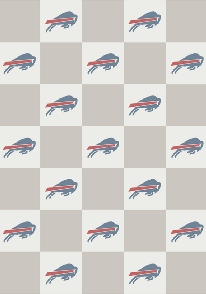 NFL Buttery Blanket- Neutral Check