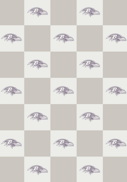 NFL Buttery Blanket- Neutral Check