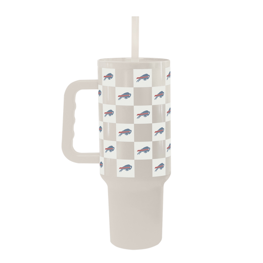 Buffalo Bills Check Drinkware- 40oz