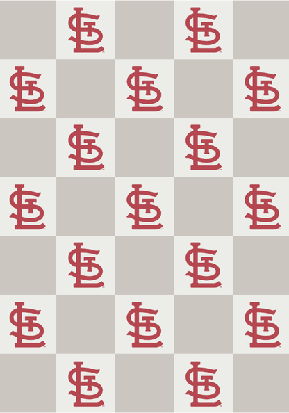 MLB Buttery Blanket- Neutral Check