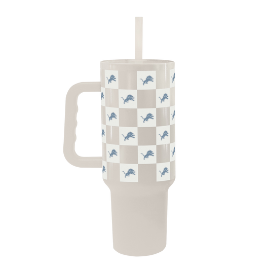 Detroit Lions Check Drinkware- 40oz