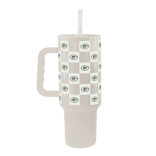Greenbay Packers Check Drinkware- 40oz