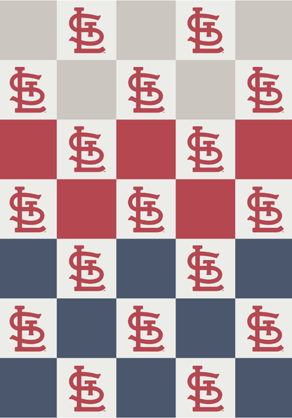 MLB Buttery Blanket- Ombre Check