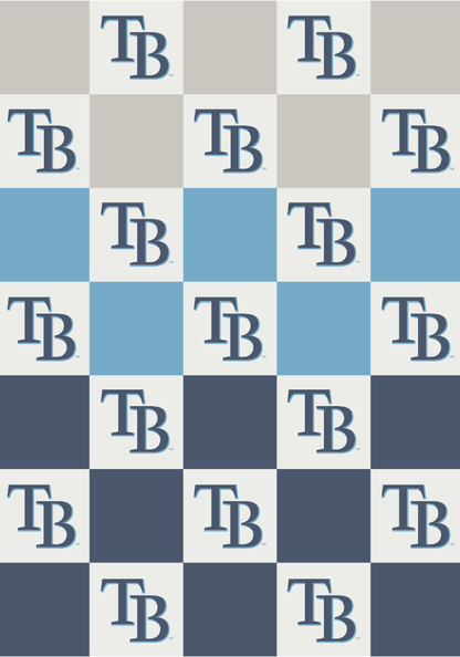 MLB Buttery Blanket- Ombre Check