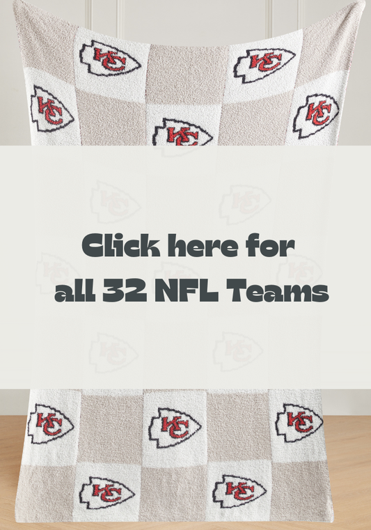 NFL Buttery Blanket- Neutral Check