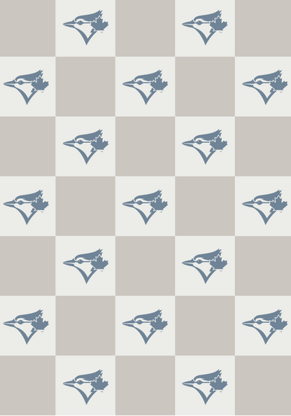 MLB Buttery Blanket- Neutral Check
