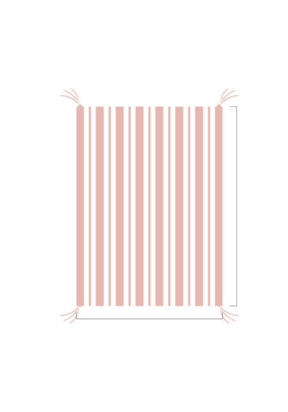 3D Stripe w/ Tassels- Stroller