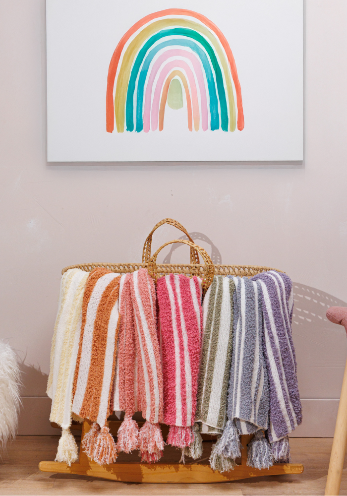 3D Stripe w/ Tassels- Stroller