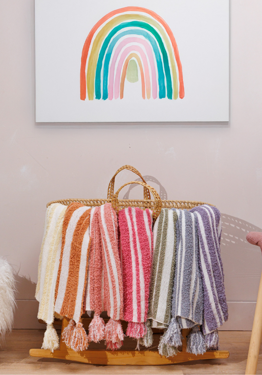 3D Stripe w/ Tassels- Stroller