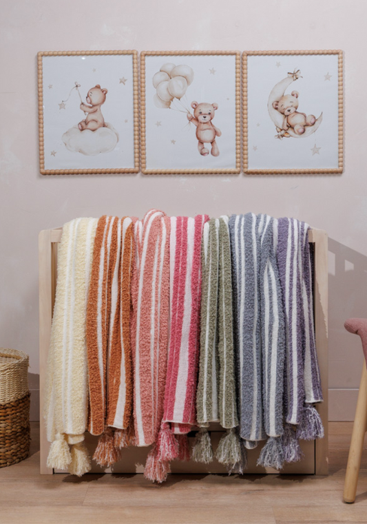 3D Stripe w/ Tassels- Receiving