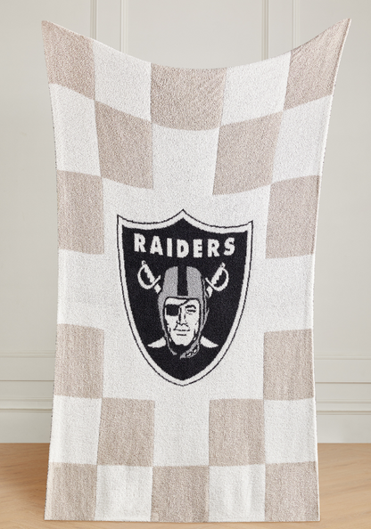 NFL Buttery Blanket- Neutral Check