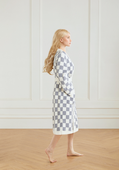 Checkered Buttery Robe- Colors
