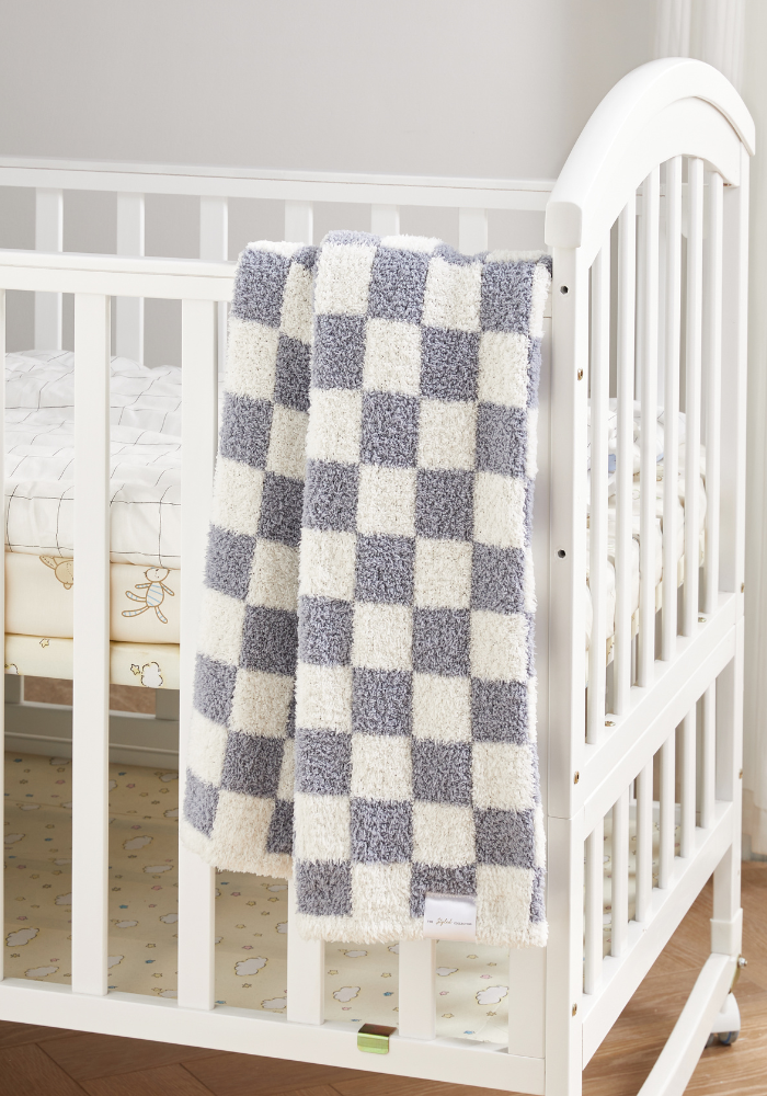 Checkered Stroller Buttery Blanket