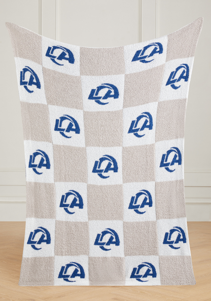 NFL Buttery Blanket- Neutral Check