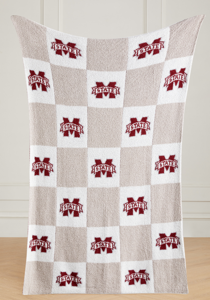 College Buttery Blanket- Neutral
